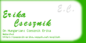 erika csesznik business card